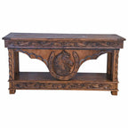 Spirit Lift-Top Console with Hand Carved Horse Detail