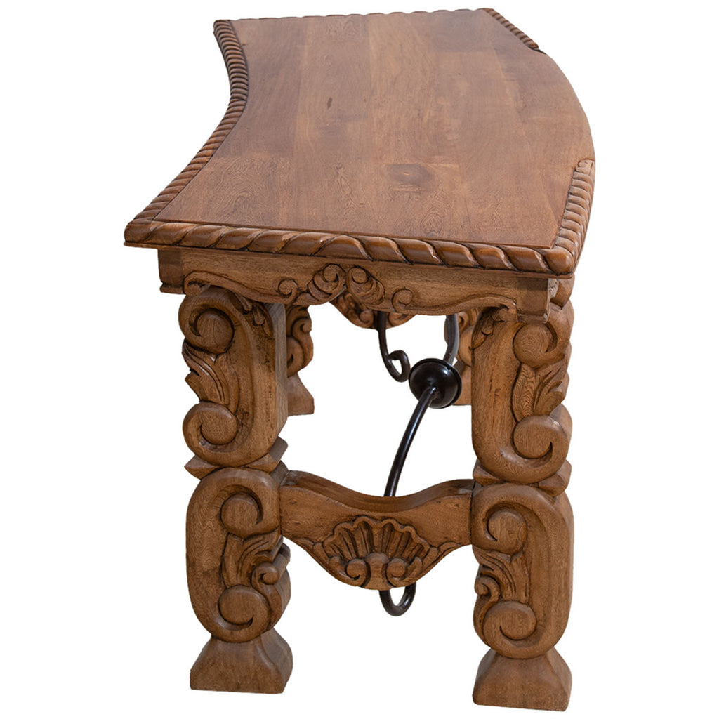 Mirabel Curved Rosewood Desk