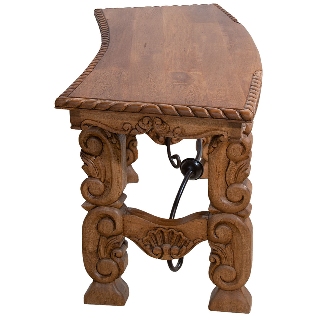 Mirabel Curved Rosewood Desk
