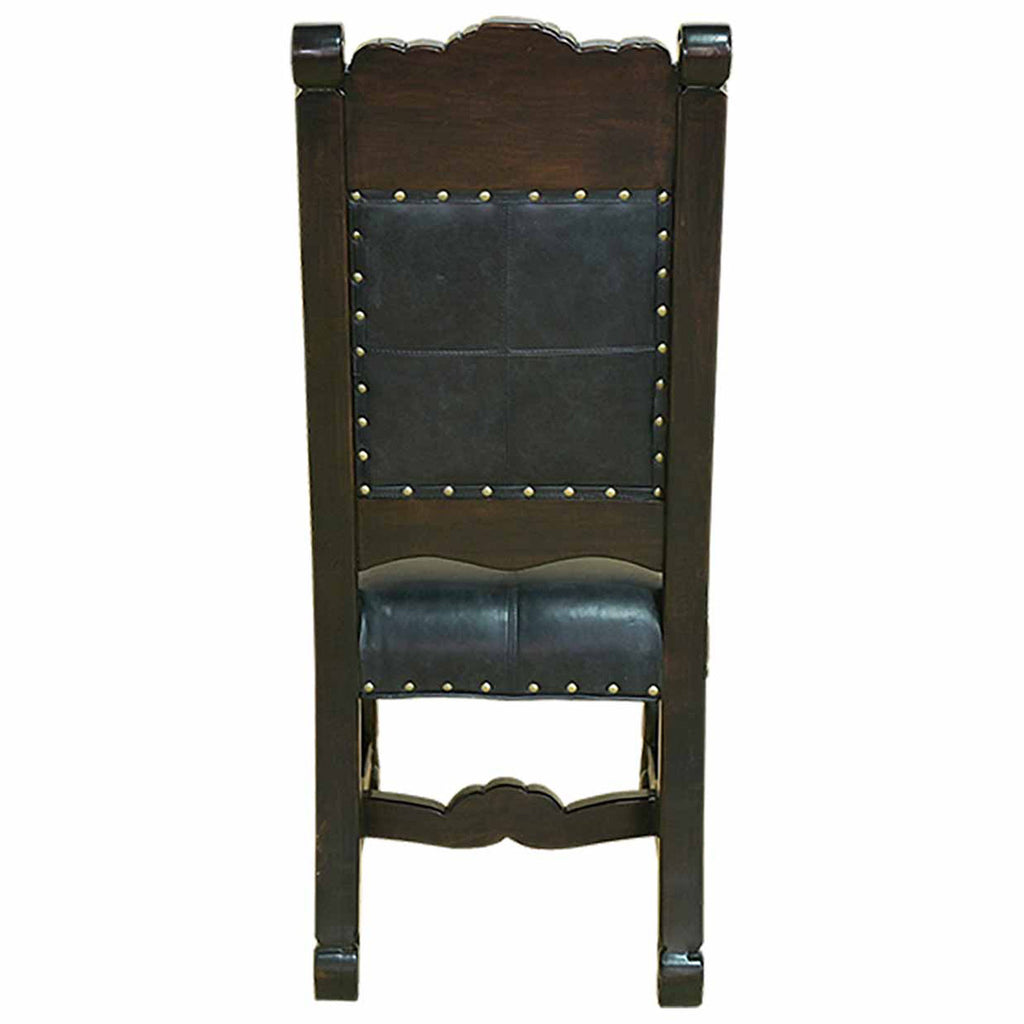 Del Rio Cowhide & Leather Upholstered Dining Chair