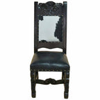 Del Rio Cowhide & Leather Upholstered Dining Chair