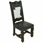 Del Rio Cowhide & Leather Upholstered Dining Chair