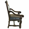 Del Rio Cowhide & Leather Upholstered Dining Chair with Arms