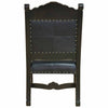 Del Rio Cowhide & Leather Upholstered Dining Chair with Arms