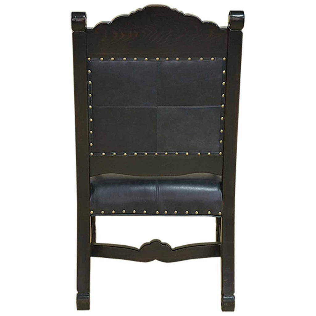 Del Rio Cowhide & Leather Upholstered Dining Chair with Arms