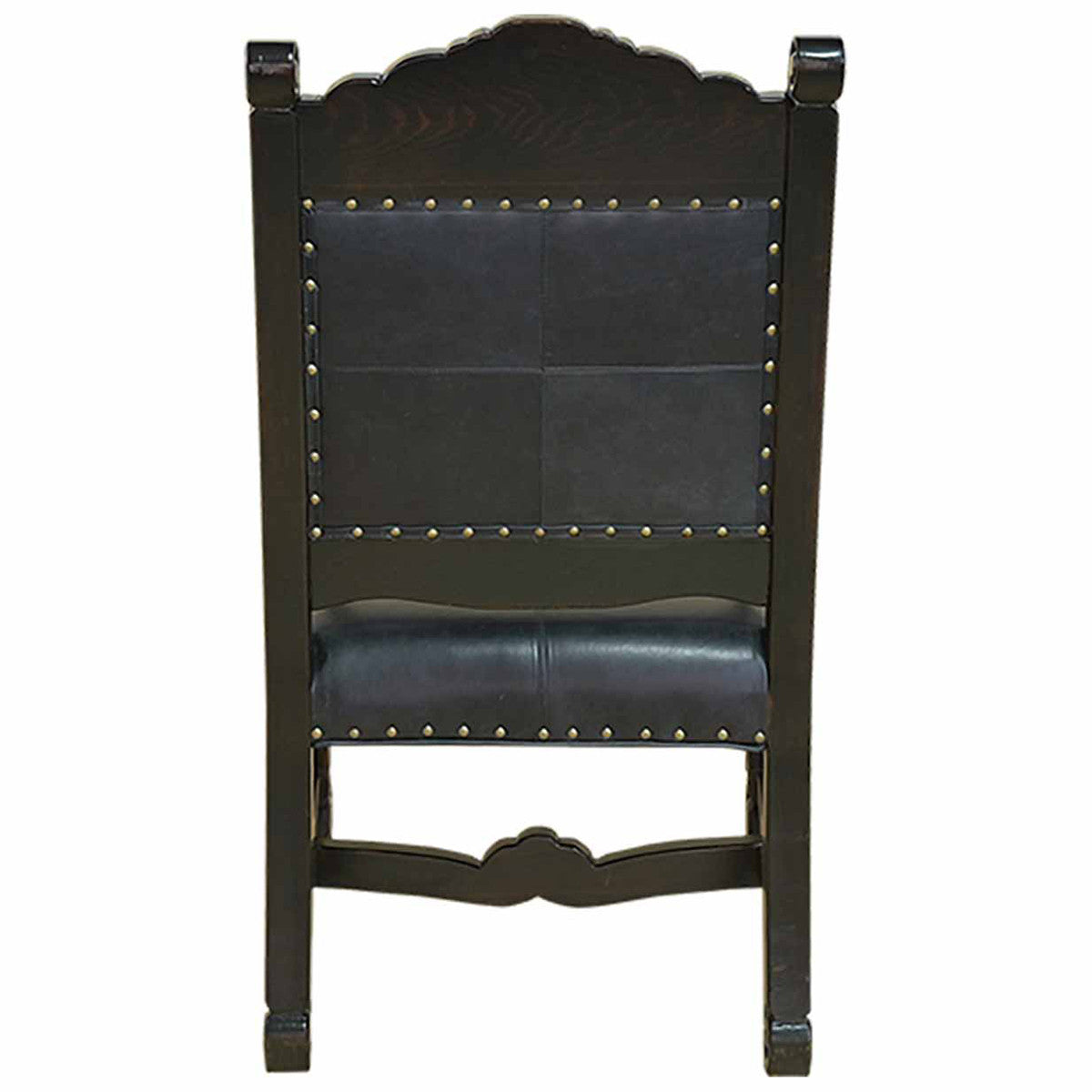 Del Rio Cowhide & Leather Upholstered Dining Chair with Arms
