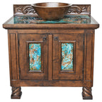 Jamestown Turquoise Copper Vanity with Sink