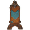 Natchez Wood & Copper Saddle Stand - Turquoise Finish