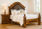 Alamo Tooled Leather Bed - Queen