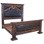 Old West Leather Bed - Queen