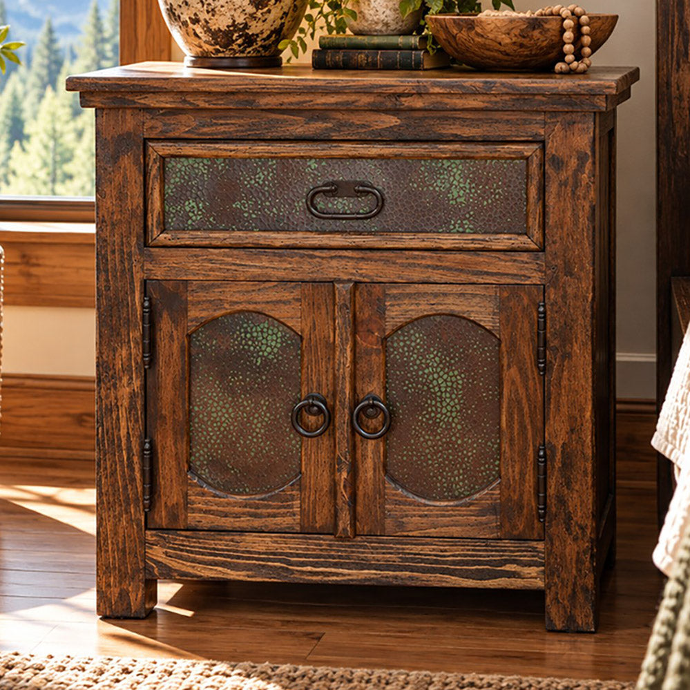 Capitel Copper Two-Door Nightstand