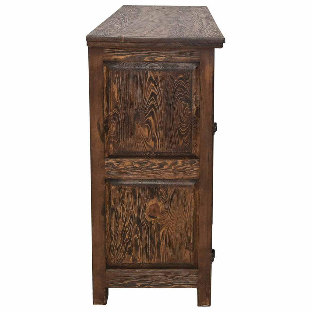 Sherwood Solid Wood TV Dresser with Copper Panels