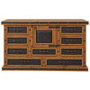 Tooled Leather 72 Inch Buffet