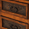 Tooled Leather 72 Inch Buffet