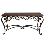 Laredo Copper Sofa Table - 60 Inch