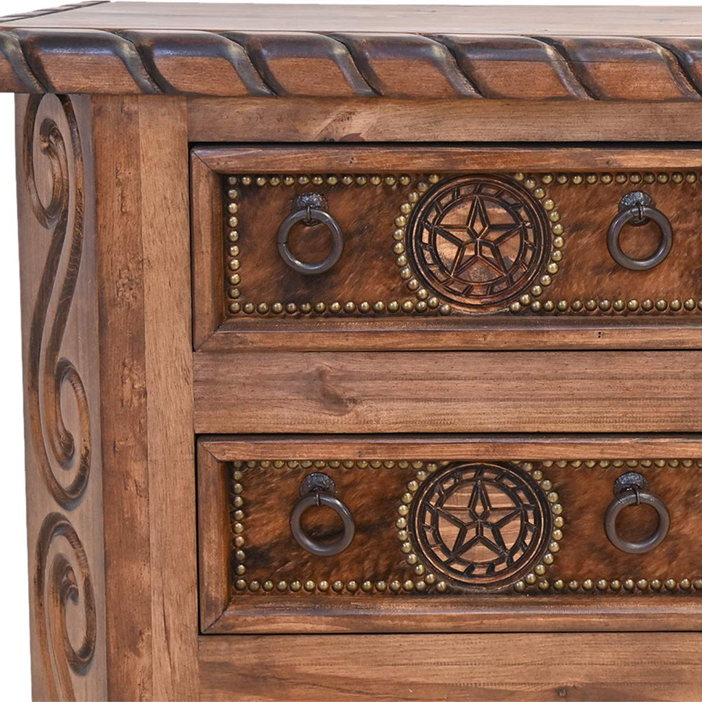 Texas Star Cowhide 6-Drawer Dresser