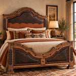 Kensington Tooled Leather Bed - Queen