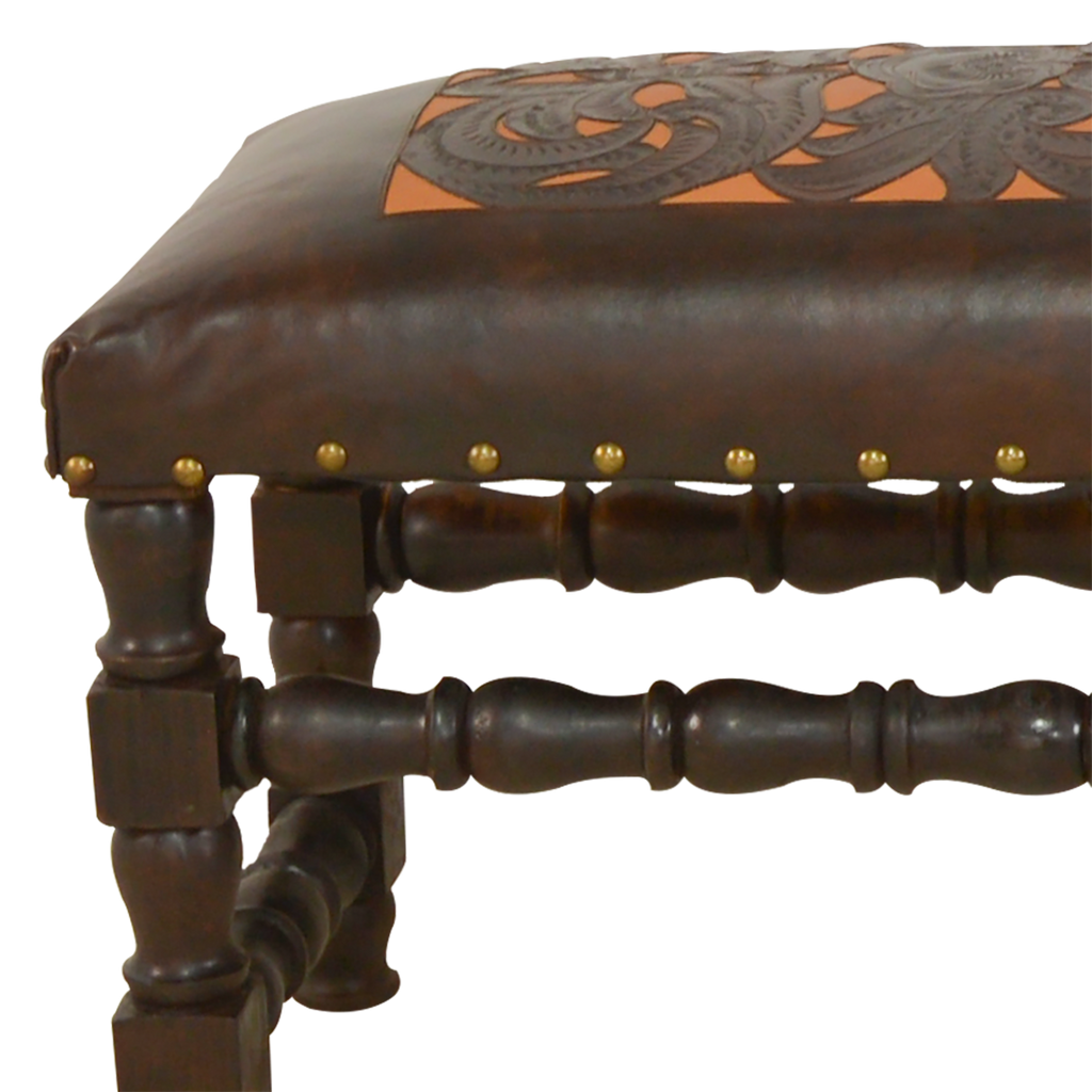 Pueblo Leather Bench