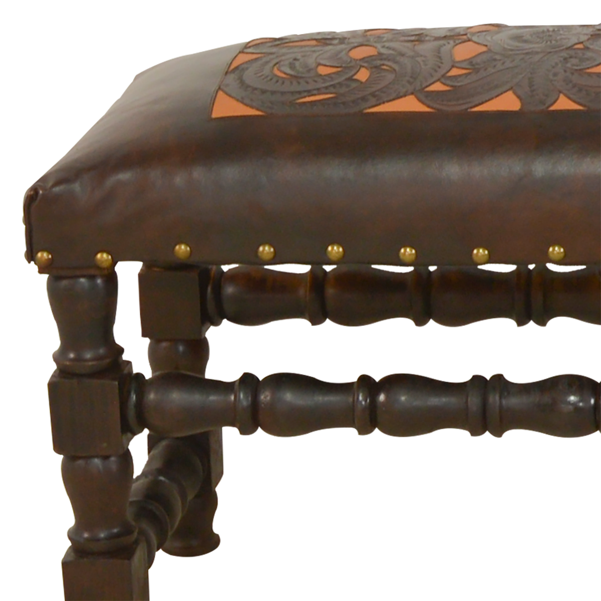 Pueblo Leather Bench