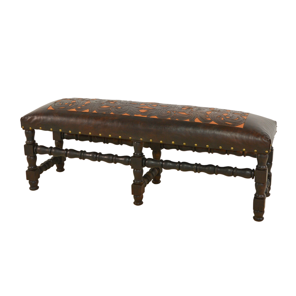 Pueblo Leather Bench
