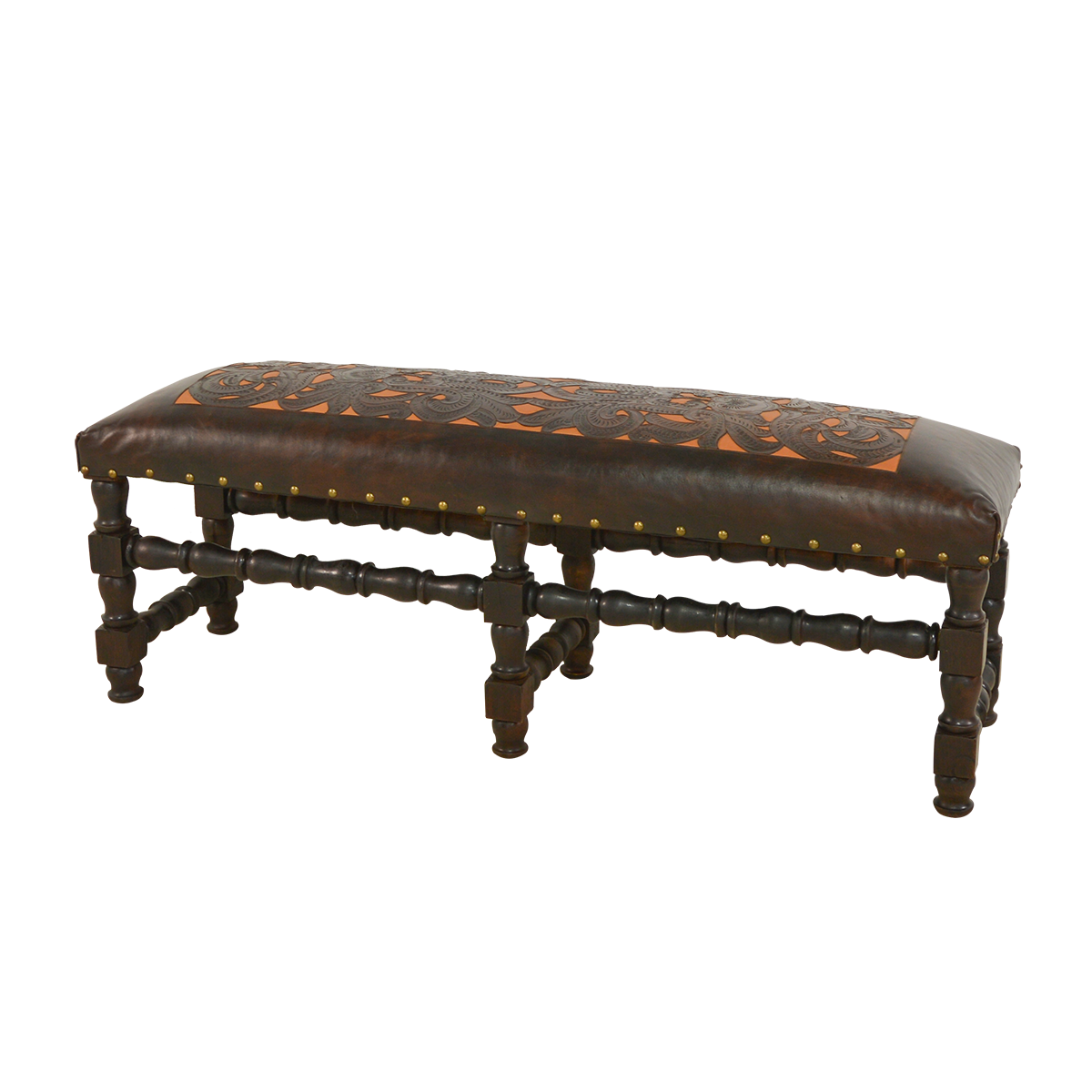 Pueblo Leather Bench
