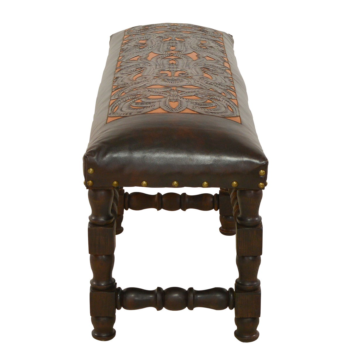 Pueblo Leather Bench