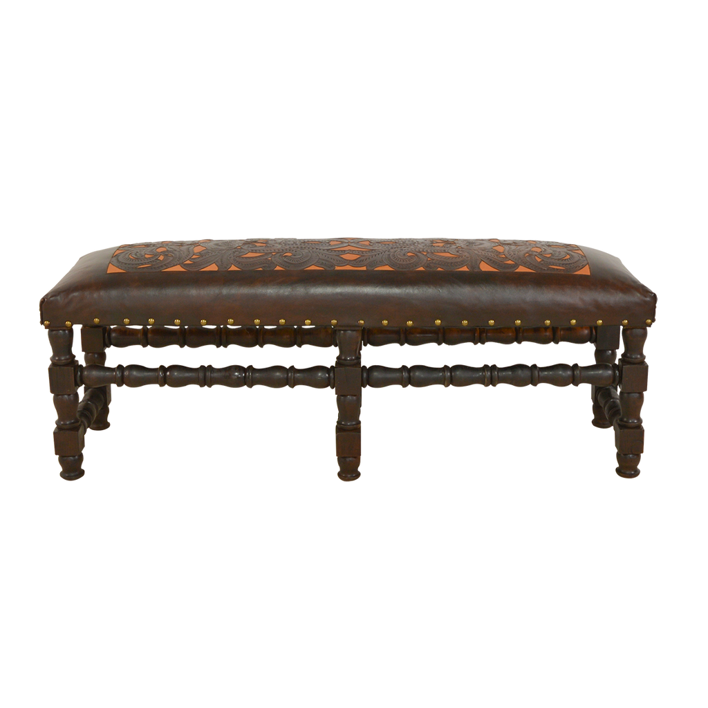 Pueblo Leather Bench