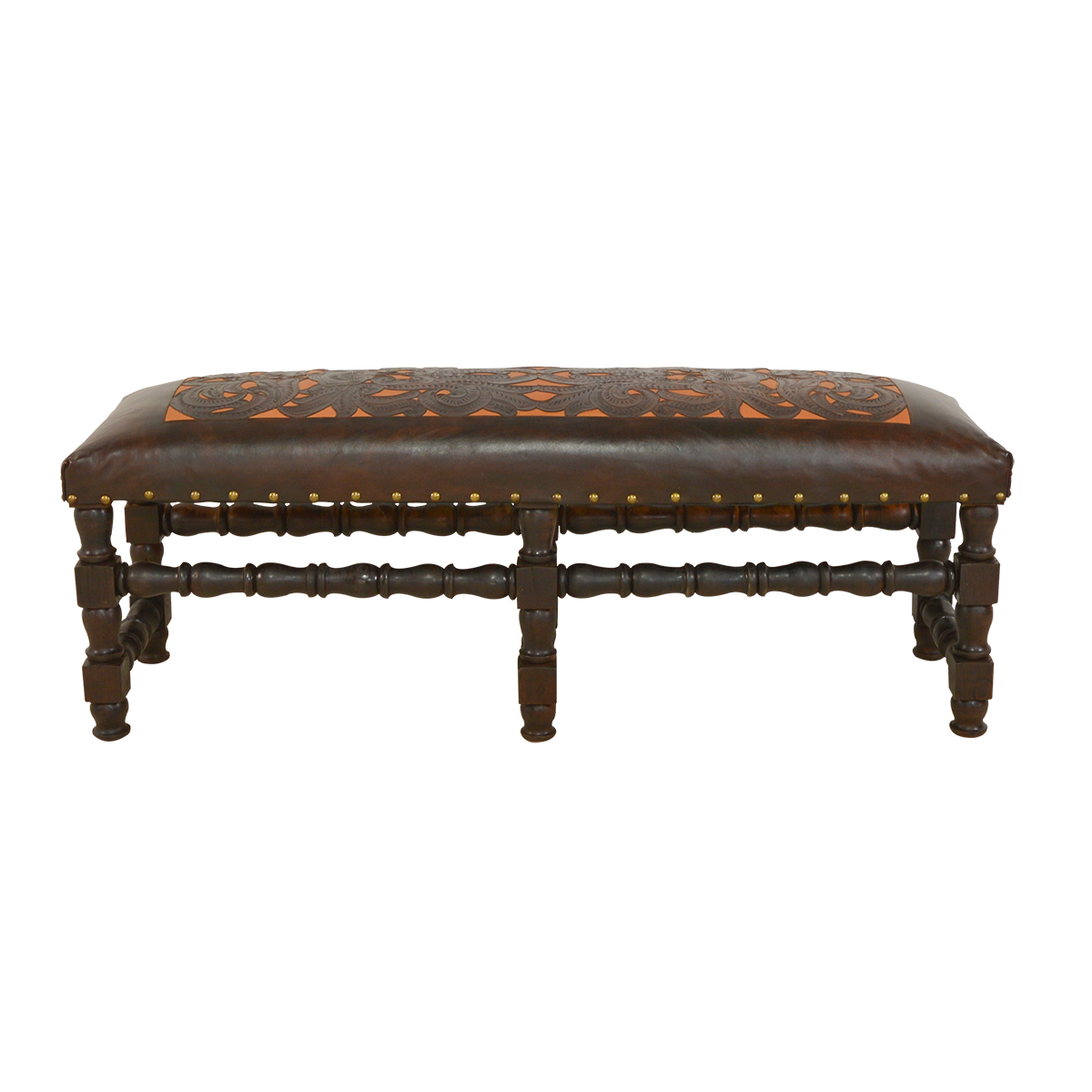 Pueblo Leather Bench