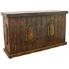 Montana Reclaimed Wood Bar with Hand Carved Detail