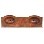 Ranch House Copper Top Double Vanity