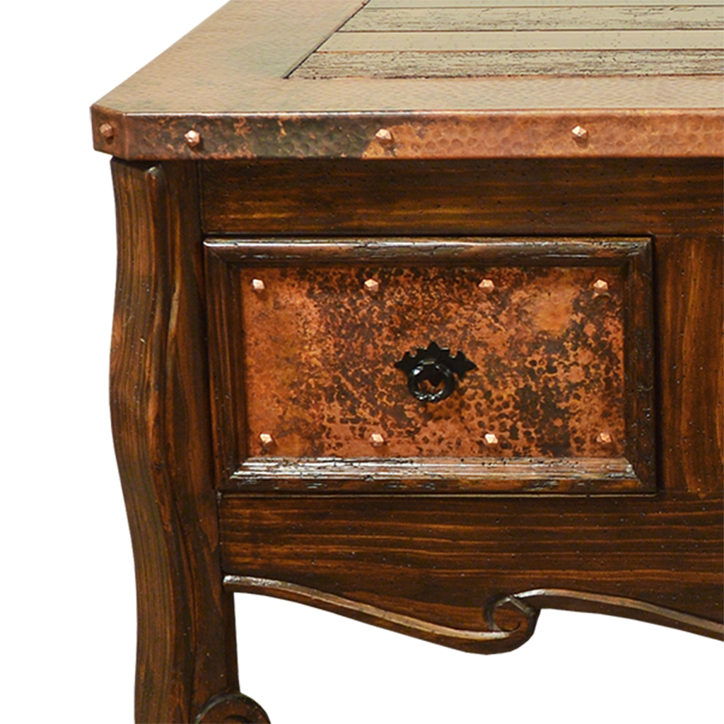 Scrolled & Studded Coffee Table