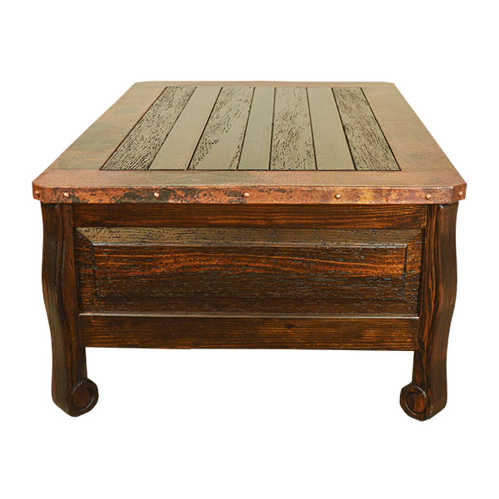 Scrolled & Studded Coffee Table
