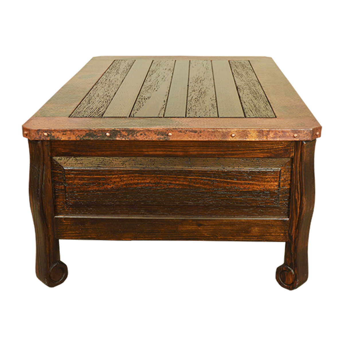 Scrolled & Studded Coffee Table