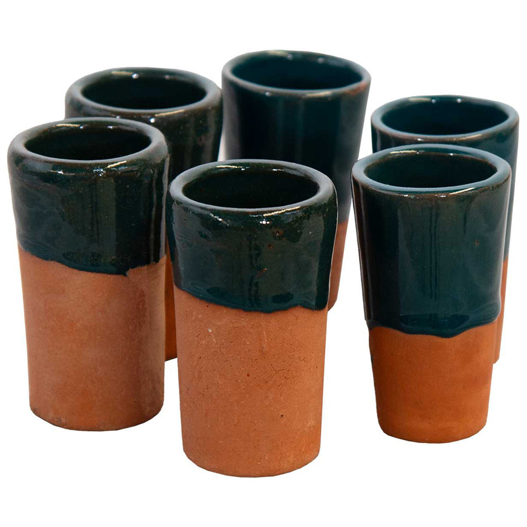 Buzzard's Roost Clay Shot Glasses - Set of 6