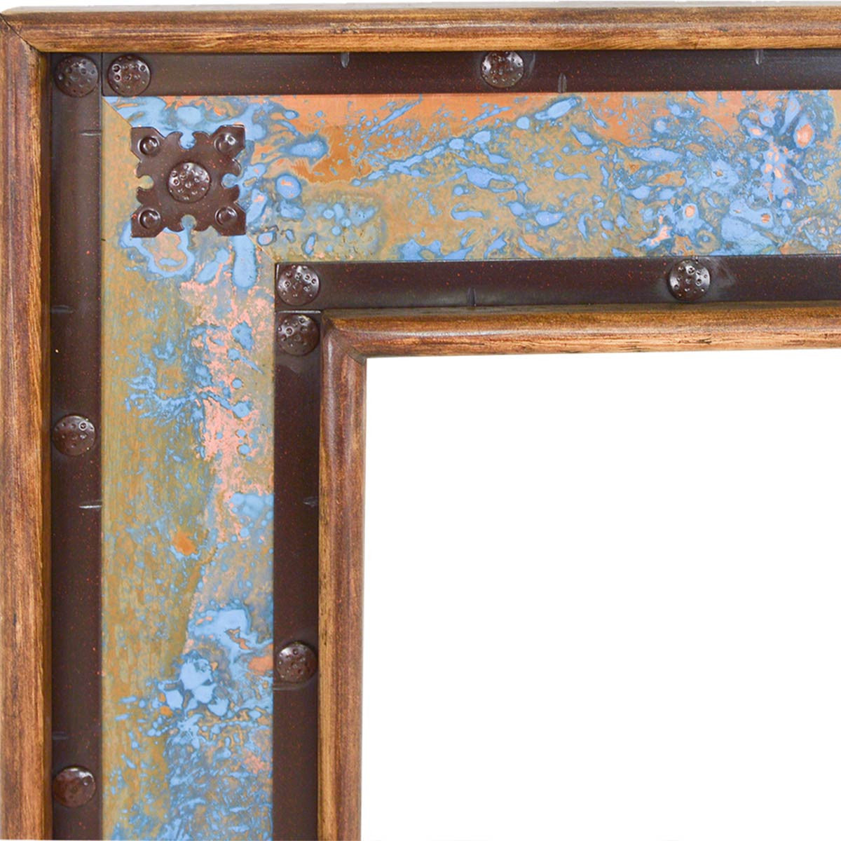 Audra Wood & Copper Wall Mirror