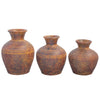 Sunset Adobe Clay Pottery Vase Set