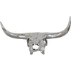 Polished Pewter Cow Skull