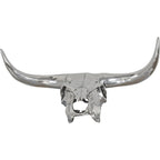 Polished Pewter Cow Skull
