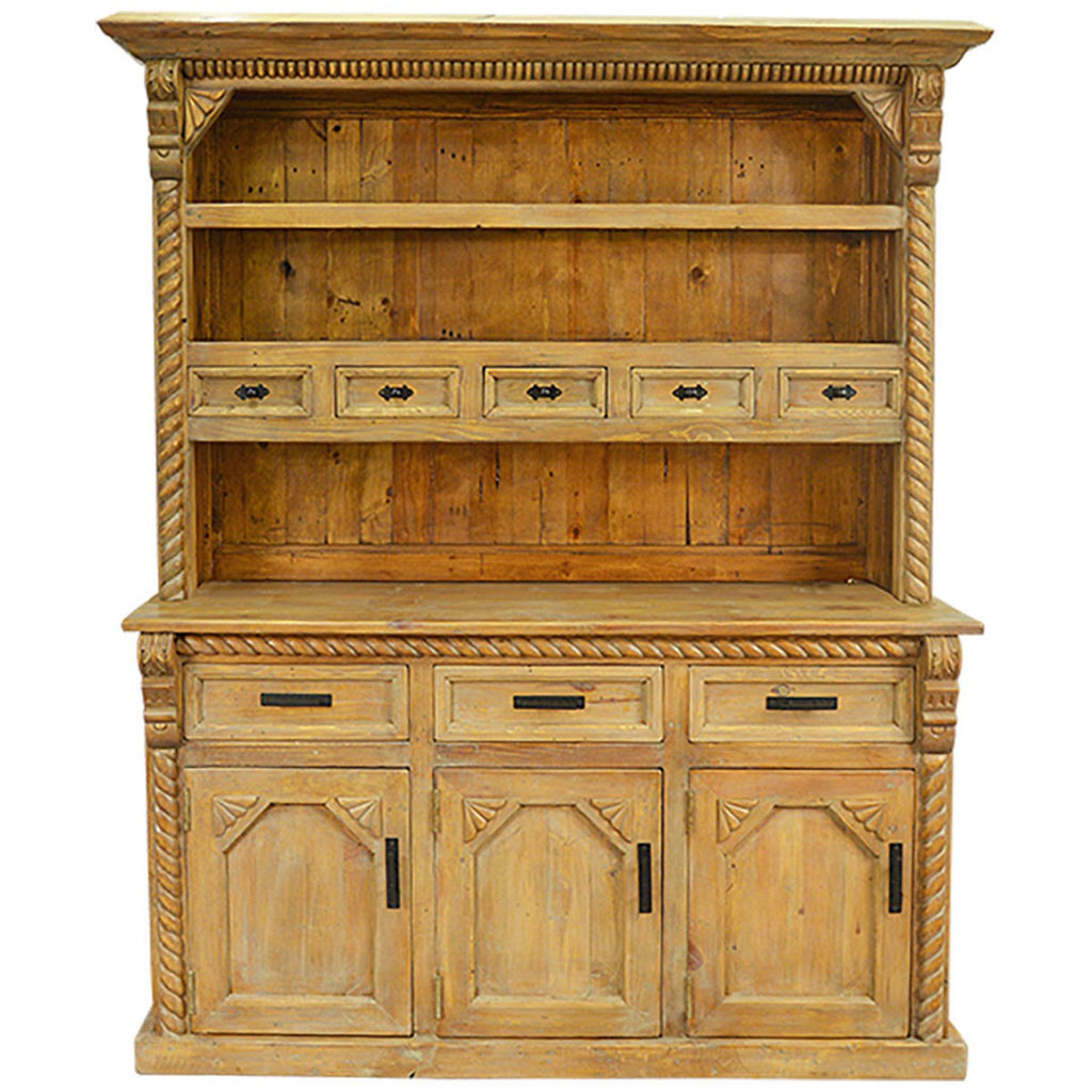 Parish Hand Carved Wood Hutch