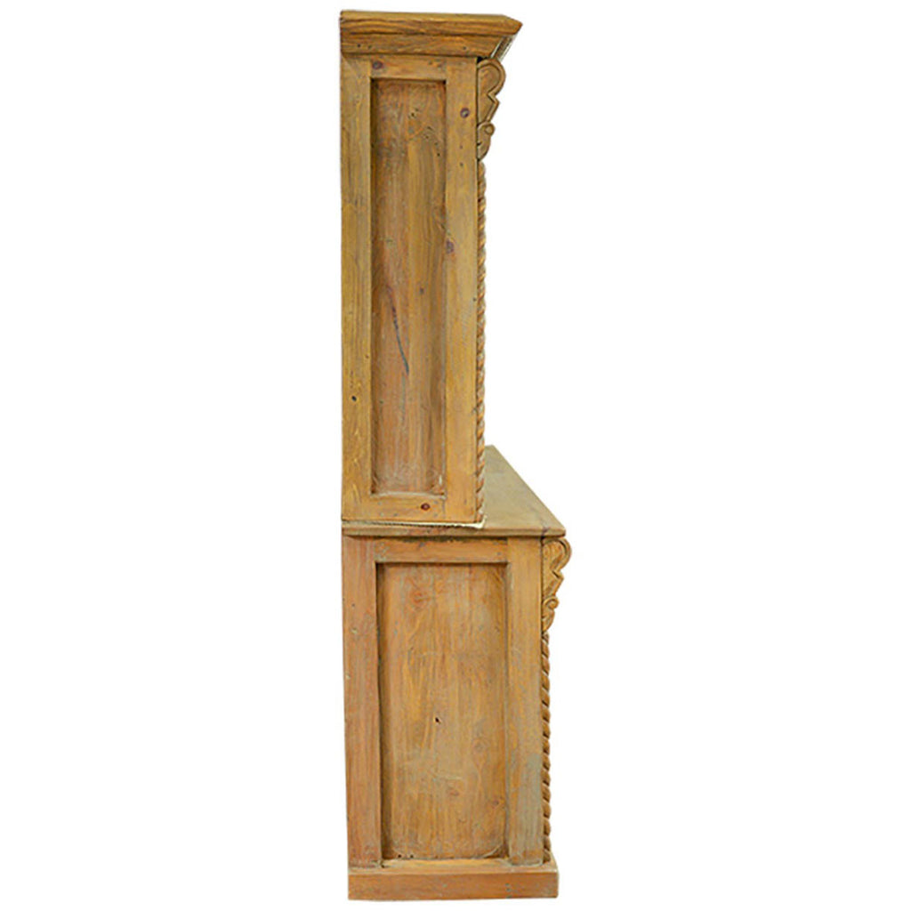 Parish Hand Carved Wood Hutch