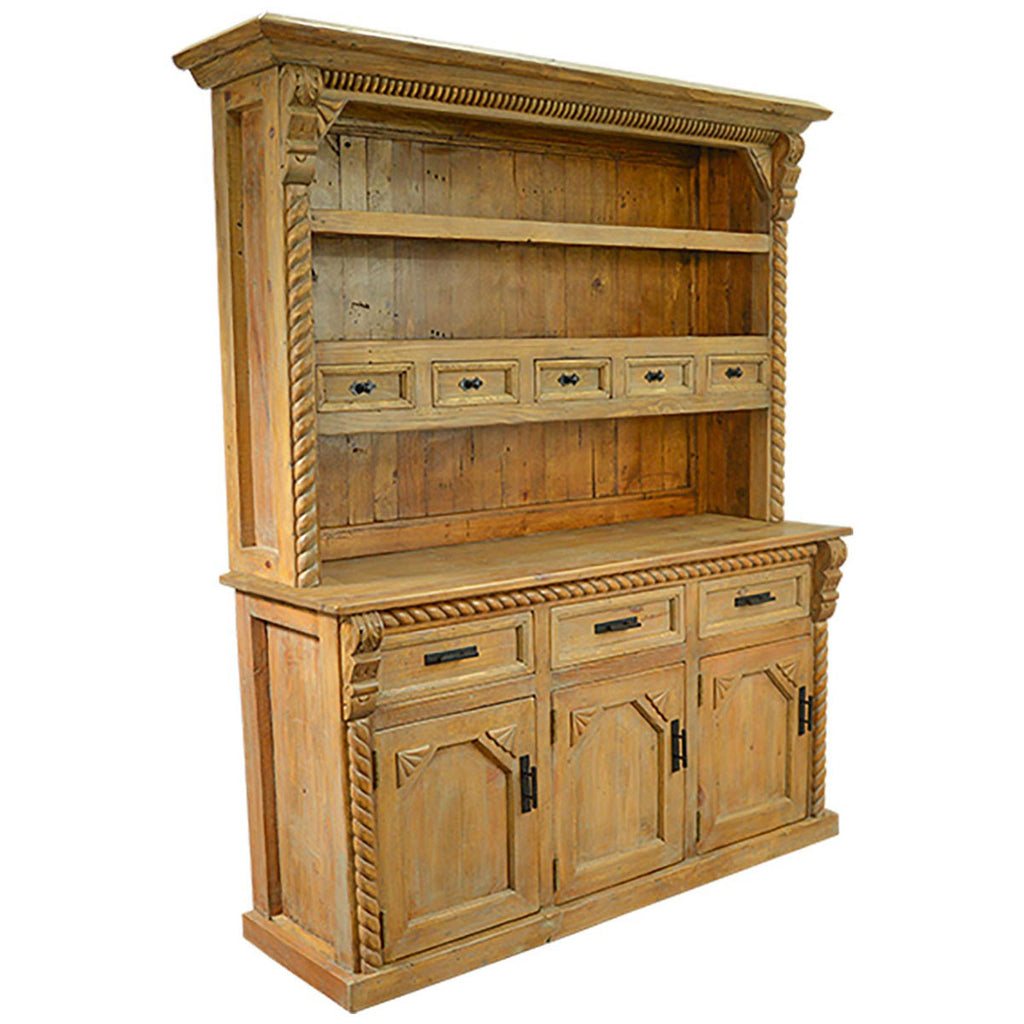 Parish Hand Carved Wood Hutch