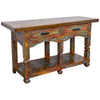 Hacienda Carved Console Table
