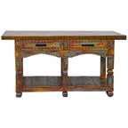 Hacienda Carved Console Table