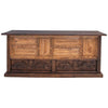 Bar with Hand Carved Horseshoe Accents