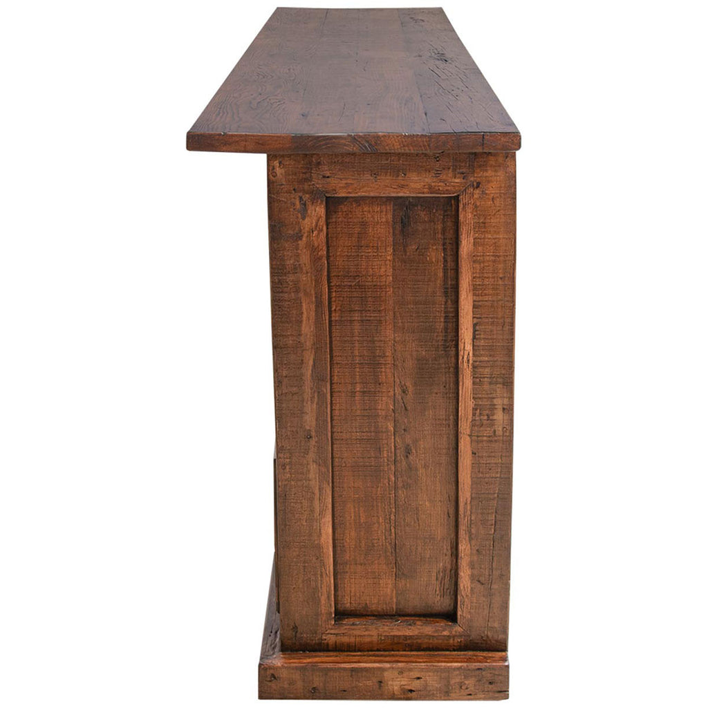 Bar with Hand Carved Horseshoe Accents