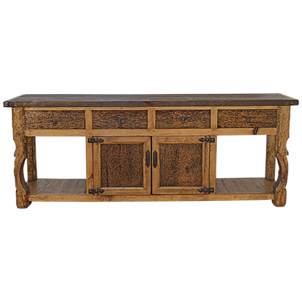 Sioux City Reclaimed Wood Console Table with Yoke Legs