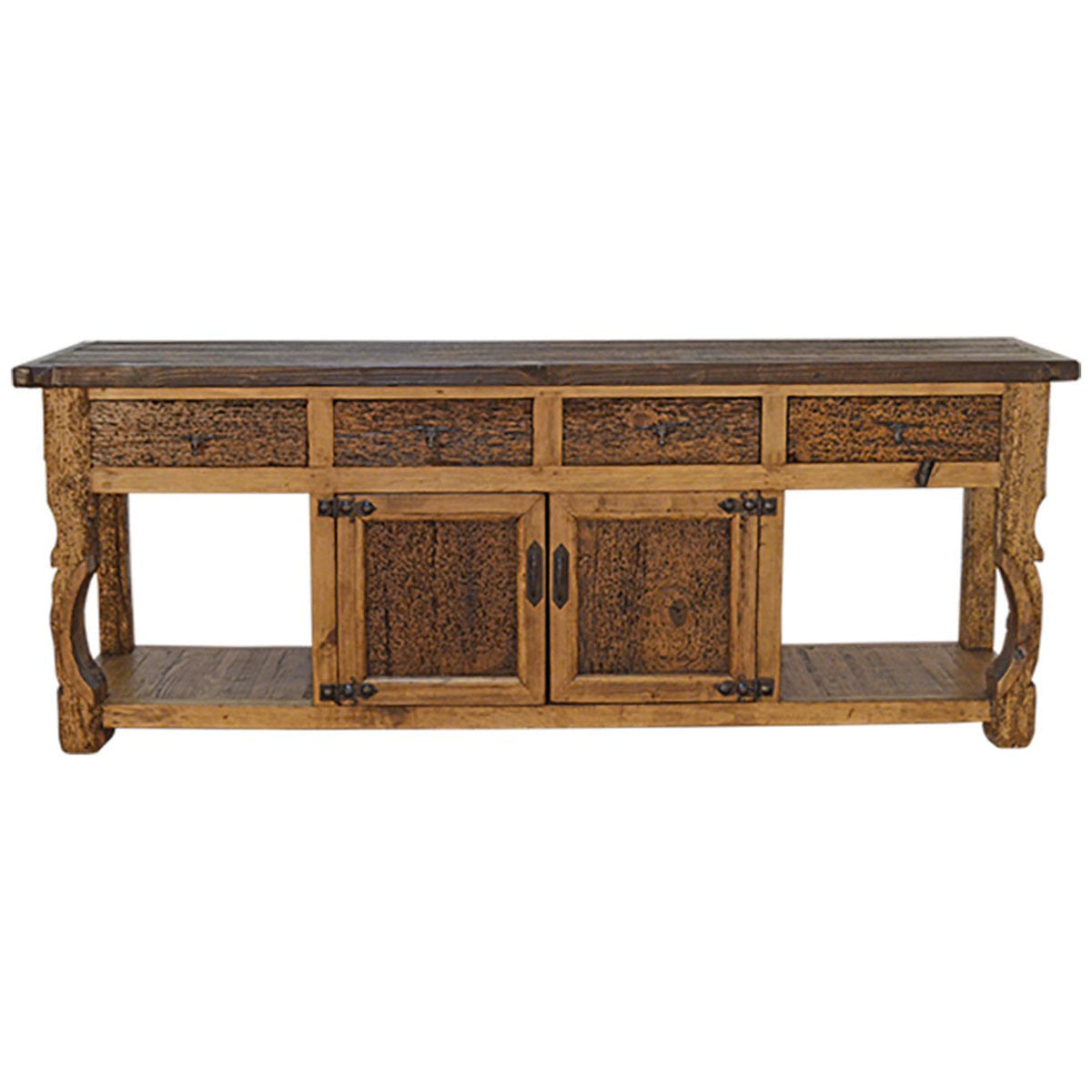 Sioux City Reclaimed Wood Console Table with Yoke Legs