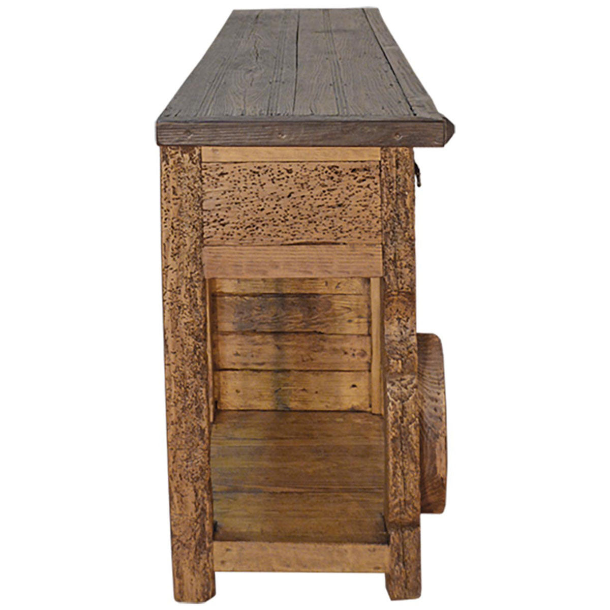 Sioux City Reclaimed Wood Console Table with Yoke Legs