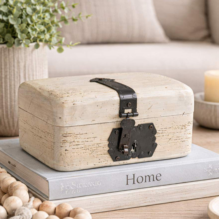 Keepsakes Collection Wooden Trinket Box
