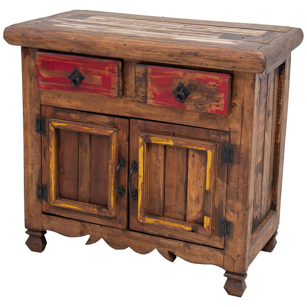 Big Sky Multicolor Carved Cabinet
